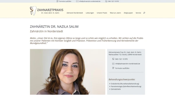 Zahnarztpraxis-N-Salim-3-Grafiker-Hamburg-Webseite