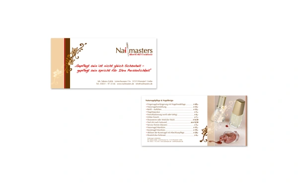 Nailmasters-Grafiker-Hamburg-Flyer-Werbematerial