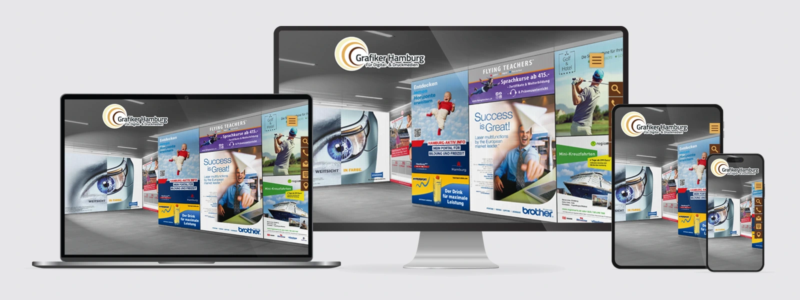 CMS Webseiten Webdesign-responsive Design
