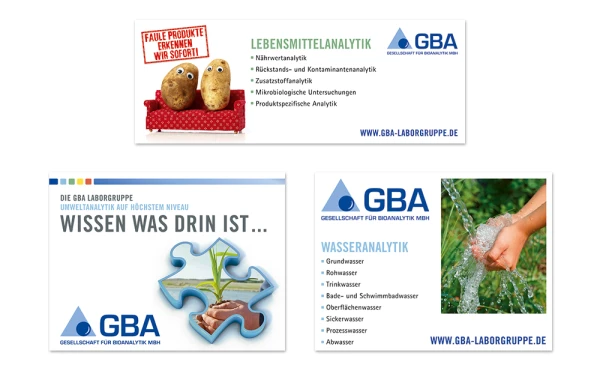 GBA 2-Grafiker Hamburg-Messezubehör-Werbematerial
