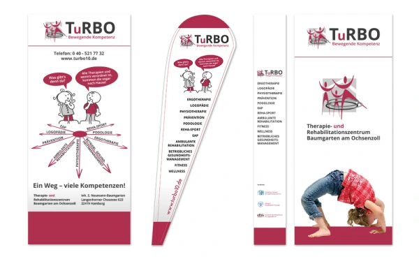 TuRBO-Grafiker Hamburg-Messezubehör-Werbematerial