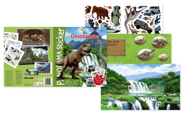 Dinosaurier-Stickerbücher-Referenzen-Grafiker-Hamburg