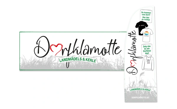 Dorfklamotte-Grafiker-Hamburg-Messezubehör-Werbematerial