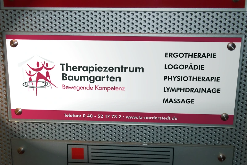 Beschriftung Schild Werbebanner