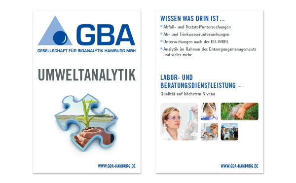 GBA 1-Grafiker Hamburg-Messezubehör-Werbematerial